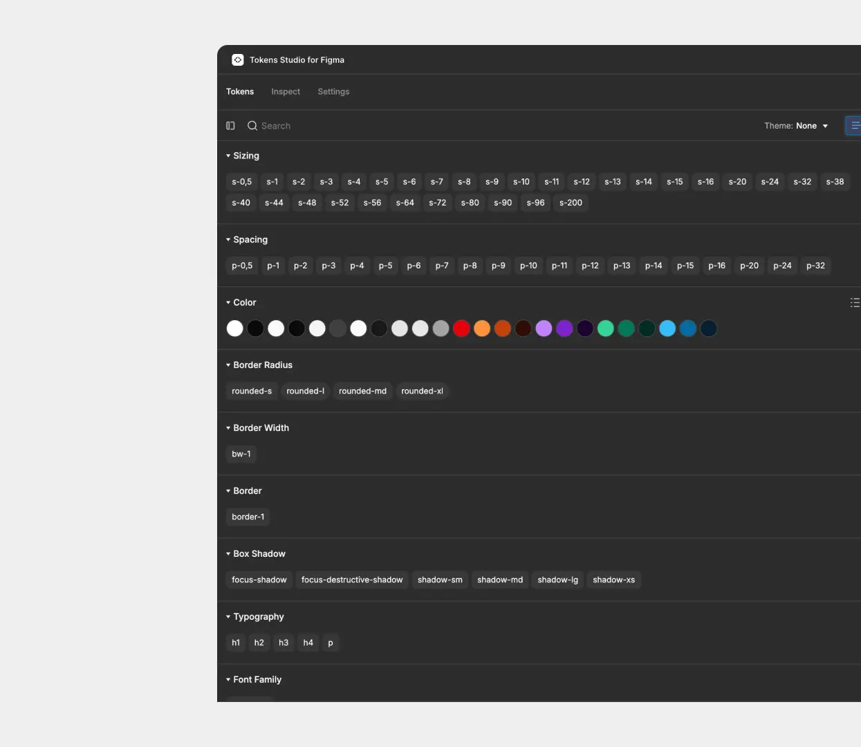 Design Tokens for MepoNET